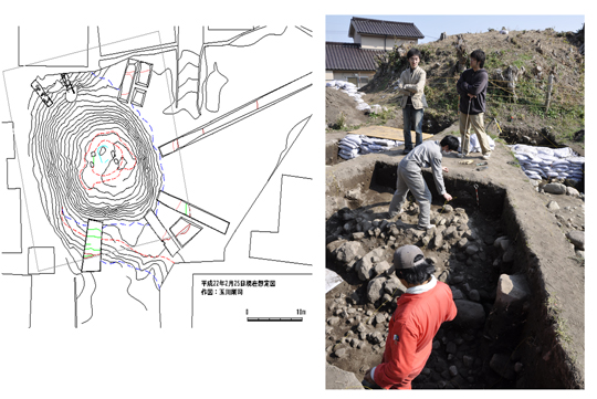 別府大学文化財研究所が鷹塚古墳の発掘調査現地説明会を開催します