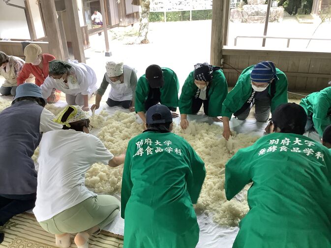 【発酵食品学科】白鬚田原神社のどぶろく造りに参加しました