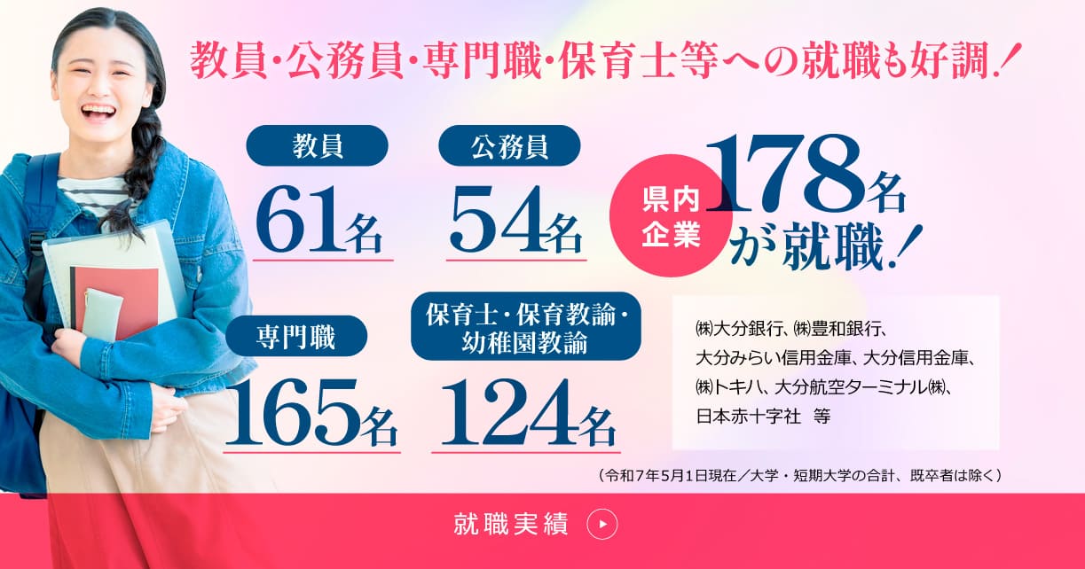 教員・公務員・専門職・保育士等への就職